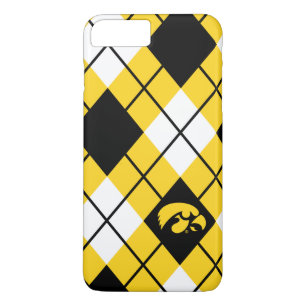 Tiger Hawk Logo Argyle Pattern iPhone 8 Plus/7 Plus Case