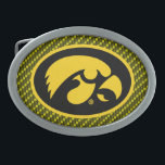 Tiger Hawk Logo | Carbon Fiber Pattern Belt Buckle<br><div class="desc">Check out these official UI products. All of these products are customizable so you can add your class year,  name,  or sport. Personalize your Iowa University merchandise on Zazzle.com!  You can find something here to show off your Hawkeye pride every day!</div>