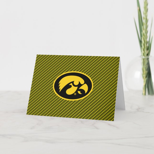Tiger Hawk Logo | Carbon Fiber Pattern Card (Front)