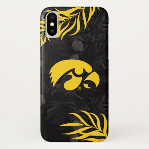 Tiger Hawk Logo  Hawaiian Floral iPhone X Case