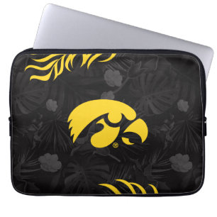 Tiger Hawk Logo Hawaiian Floral Laptop Sleeve