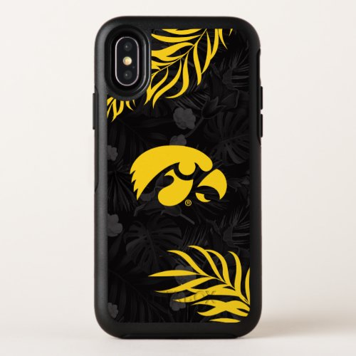 Tiger Hawk Logo  Hawaiian Floral OtterBox Symmetry iPhone X Case