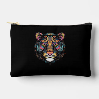 Tiger Head Accessory Pouch