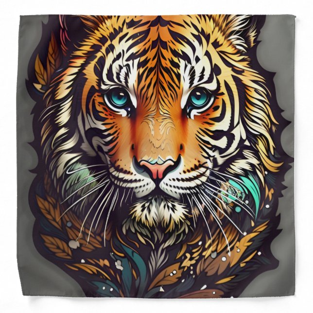 Tiger head bandana (Front)