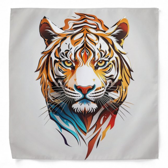 Tiger head bandana (Front)