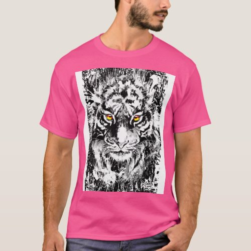 Tiger Head Beautiful Eyes Wild cat T_Shirt