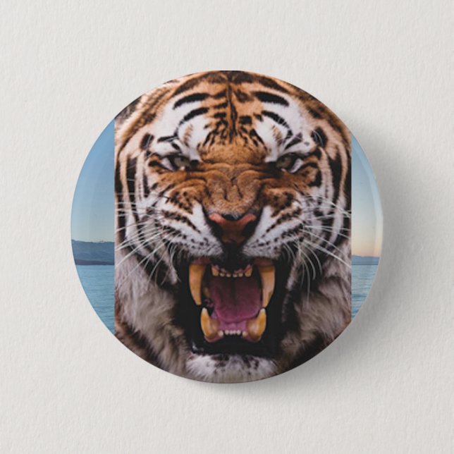 Tiger Head Button (Front)