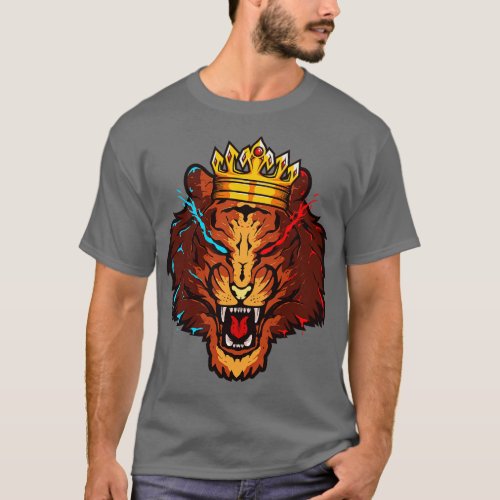 Tiger Head Crown T_Shirt