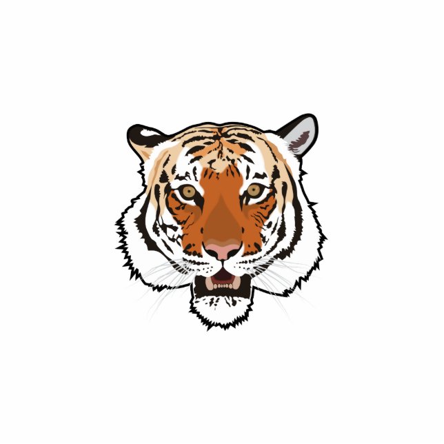 Tiger head cutout (Front)