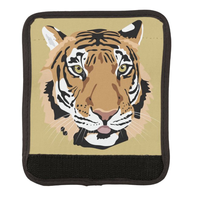 Tiger Head Design Luggage Handle Wrap