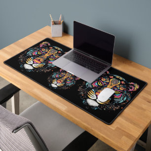 Tiger Head Desk Mat