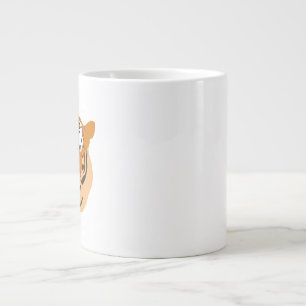 Tiger Head Giant Coffee Mug