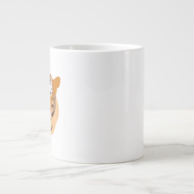 Tiger Head Giant Coffee Mug (Front)