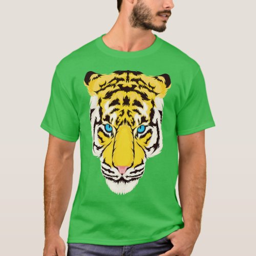 Tiger Head Hand Drawn T_Shirt