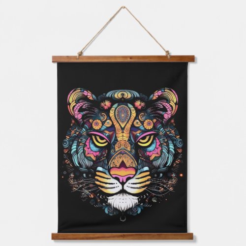 Tiger Head  Hanging Tapestry