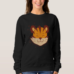 Tiger Head hunting big Cat Predator Zoo Sweatshirt