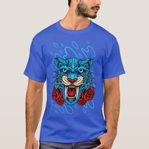 Tiger Head Illustration T_Shirt