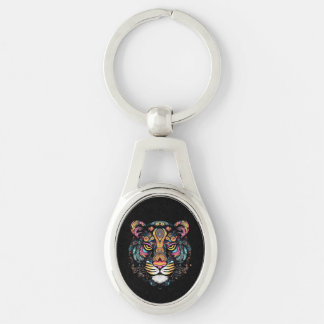 Tiger Head Keychain
