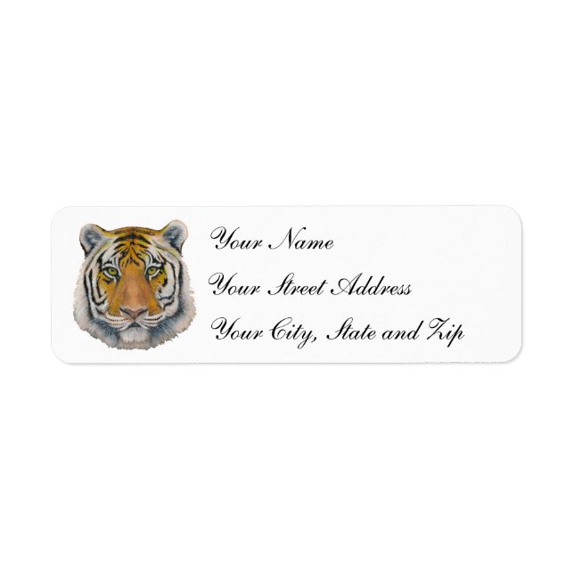 Tiger Head Label (Front)