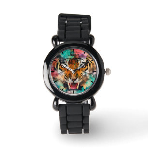 Tiger Head Monogram Watch