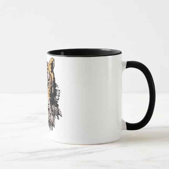 Tiger Head Mug (Right)