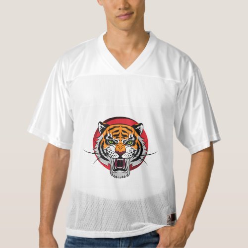 Tiger head painting symmetric design Jerseys 