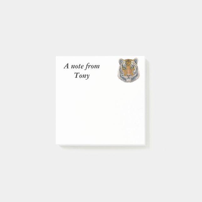 Tiger Head Post-it Notes (Front)