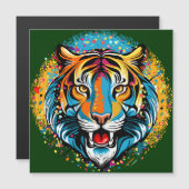 Tiger Head Rainbow colors paint stains (Front/Back)