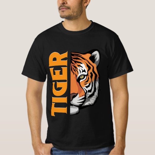 tiger head t_shirt design