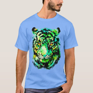 Tiger Head Tiger Face Colorful Tiger T-Shirt