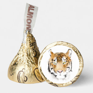 Tiger Head Watercolor Big Cat Hershey®'s Kisses®