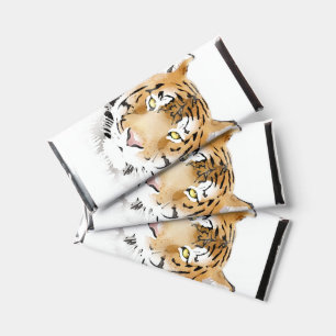 Tiger Head Watercolor Birthday Thank you Hershey Bar Favors