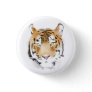 Tiger Head Watercolor Drawing Button