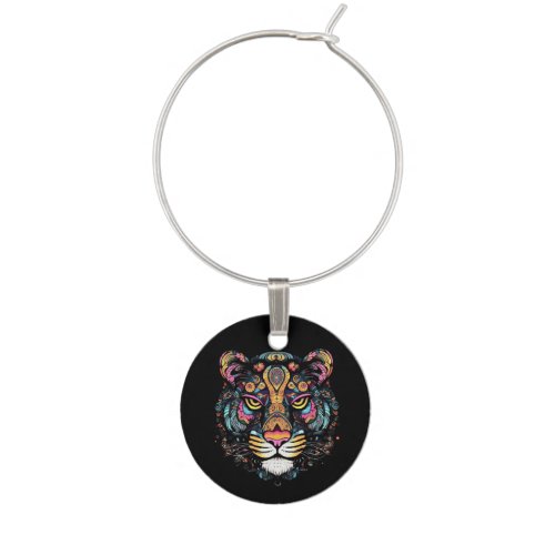 Tiger Head  Wine Charm