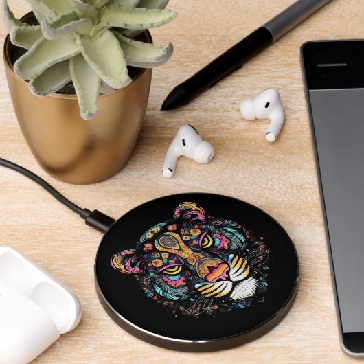 Tiger Head Wireless Charger (Desk 2)