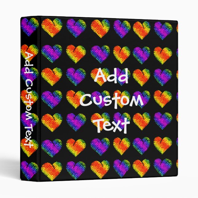 Tiger Heart 3 Ring Binder (Front/Spine)