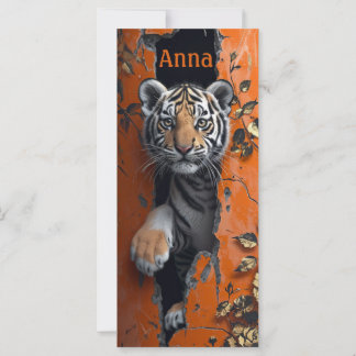 Tiger hello 3D personalized custom name