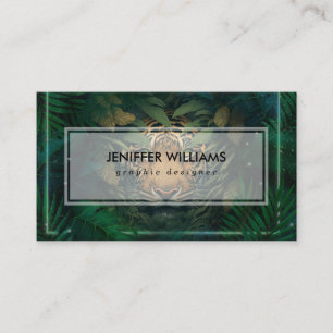 Tiger hiding in Foliage               Business Card
