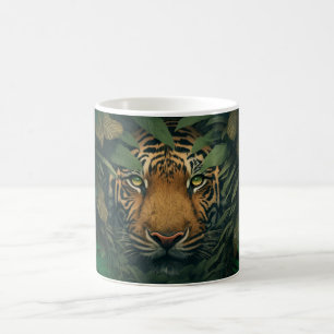 Tiger hiding in Foliage Color Morph Mug