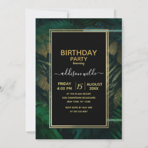 Tiger hiding in Foliage Invitation