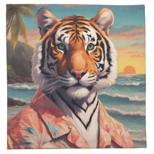 Tiger Holiday Cloth Napkin