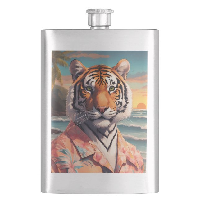 Tiger Holiday Flask (Front)