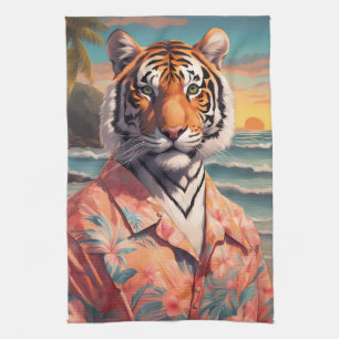 Tiger Holiday Kitchen Towel