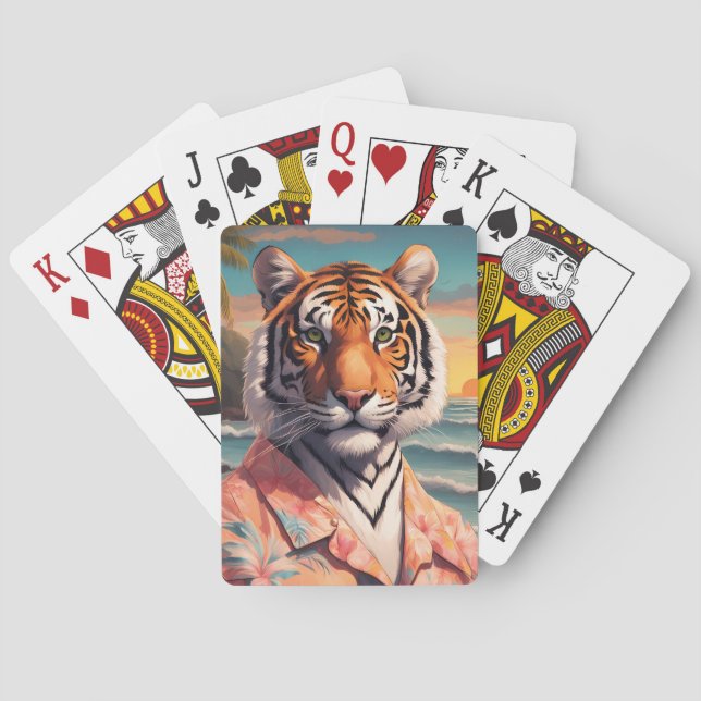 Tiger Holiday Poker Cards (Back)