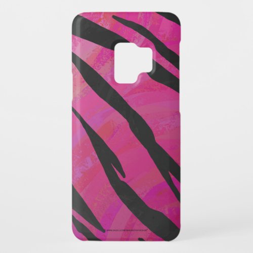 Tiger Hot Pink and Black Print Case_Mate Samsung Galaxy S9 Case