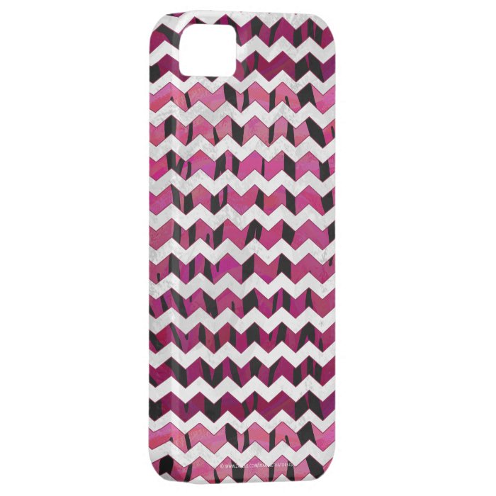 Tiger Hot Pink and Black Print iPhone 5 Cover