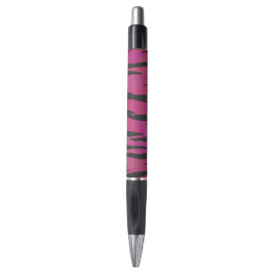 Tiger Hot Pink and Black Print Pen
