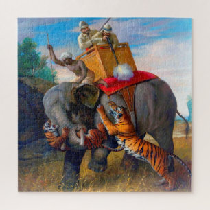 Tiger Hunting Briton Rivière 1920 Jigsaw Puzzle
