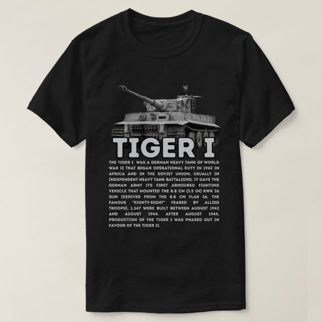 Tiger I T-Shirt (Design Front)
