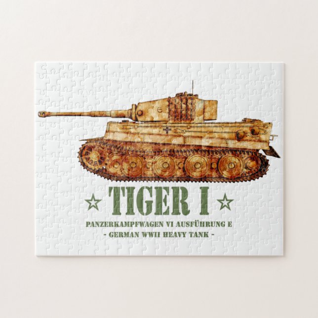 Tiger I World War Two German Heavy Tank Panzer WW2 Jigsaw Puzzle (Horizontal)